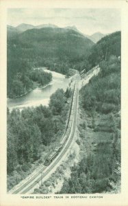 Montana railroad 1940s Empire Builder Train Kootenai Canyon Postcard 22-4279