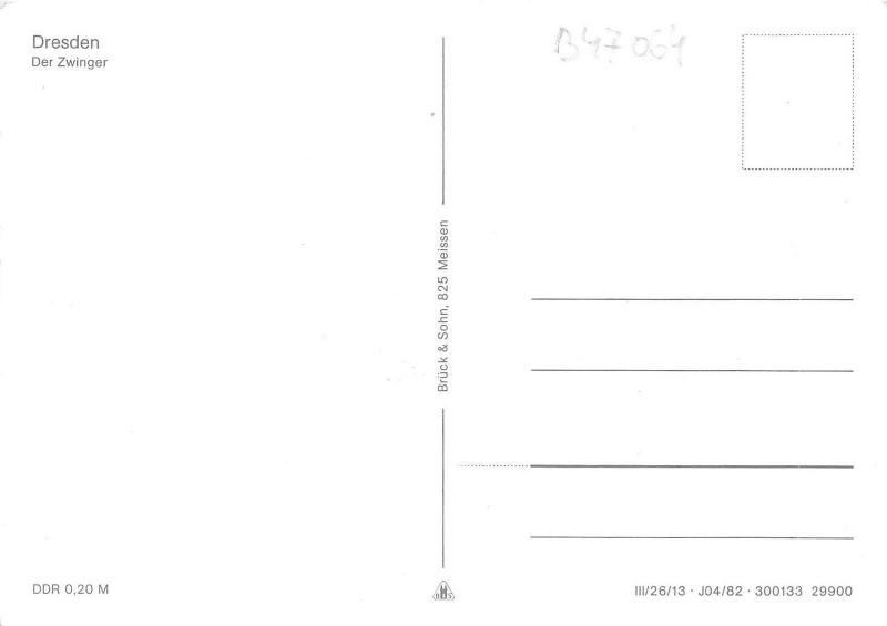B47064 Der Zwinger Dresden      germany