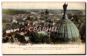 Old Postcard Dome Tours Basilica St. Martin And Vue Generale to The City Hotel