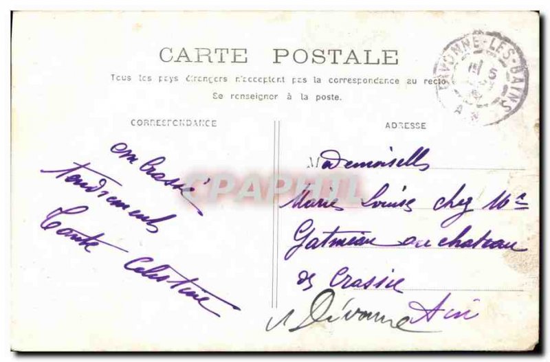 Old Postcard A Thought in Paris