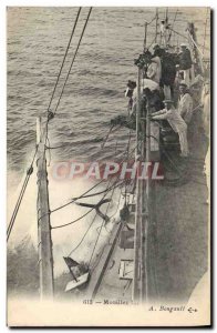 Old Postcard Boat Wet