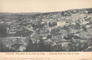 Nazareth from the road to Cana Antique Postcard L982
