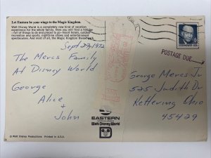 Magic Kingdom Walt Disney World Orlando Florida Oversize Multiview Postcard