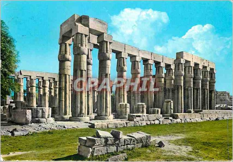 Postcard Modern Luxor Amun Temple