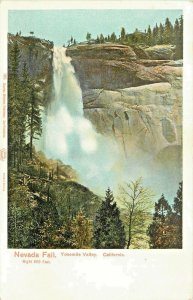 Chas. Weidner UDB Postcard 105 Yosemite Valley Nevada Falls Height 605' Unposted