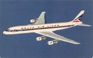 DELTA AIRLINES~LOT OF 5 POSTCARDS~DC-8's & DC-7's