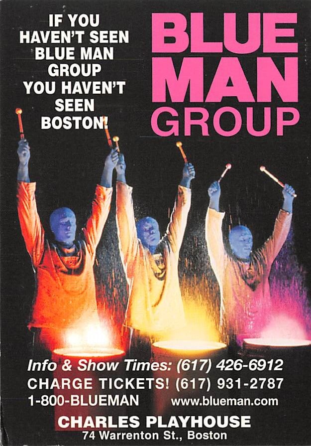 Buy Blue Man Group Boston Tickets, See Available Show Times