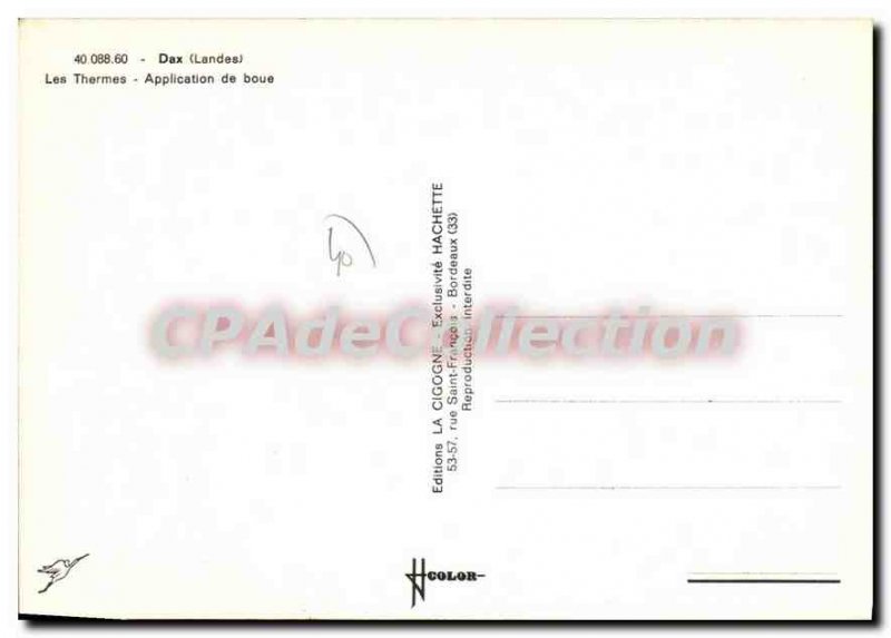 Modern Postcard Dax Les Thermes Application Mud