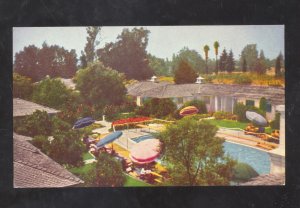 ARCADIA CALIFORNIA EATON'S SANTA ANITA MOTEL VINTAGE ADVERTISING POSTCARD