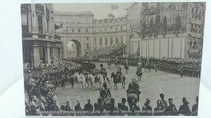 Vintage Postcard Coronation Procession June 1911 Naval Aides De Camp