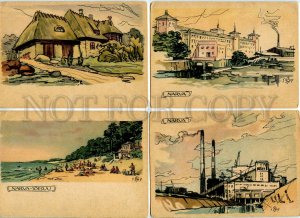 499870 USSR 1960 year SOANS NARVA publishing house Oktober set of 15 postcards