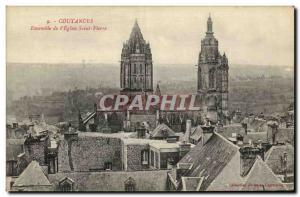 Old Postcard Set of Coutances L Eglise Saint Pierre