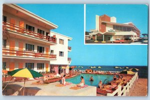 1960 Miami Beach Florida Postcard Last Frontier Resort Motel 195th Street Golden