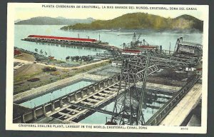 Ca 1922 PPC* CRISTOBAL PANAMA WORLDS LARGEST COALING PLANT MINT