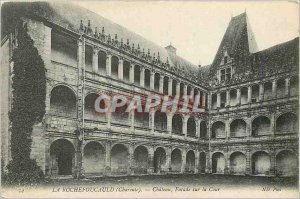 Old Post Card La Rochefoucauld (Charente) Chateau on the Court Facade