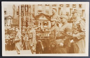 GERMANY THIRD 3rd REICH ORIGINAL POSTCARD 1936 NURNBERG RALLY HITLER IN AH PLATZ