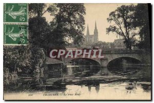 Old Postcard Chartres Le Pont Neuf