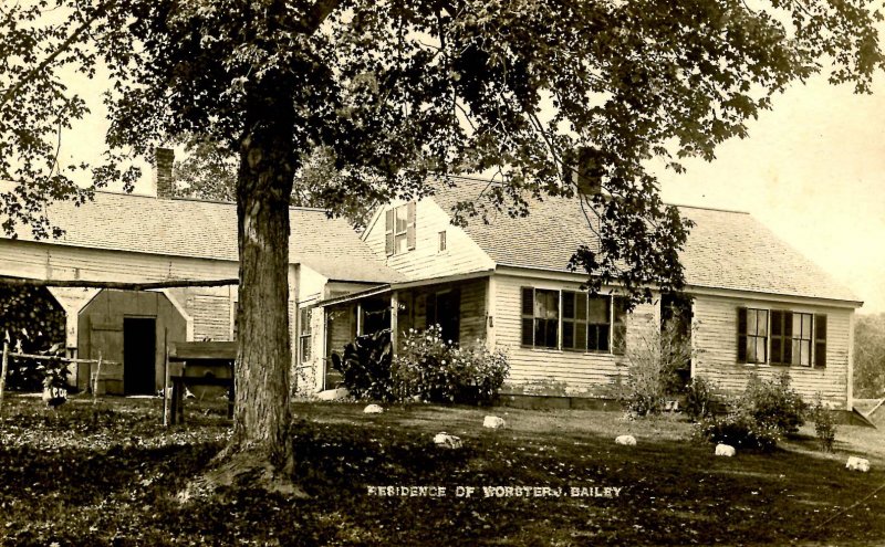 NH - Claremont. Residence of Worcester J. Bailey.  *RPPC