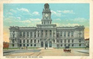 IA, Des Moines, Iowa, County Court House, Tichnor No. R-5833