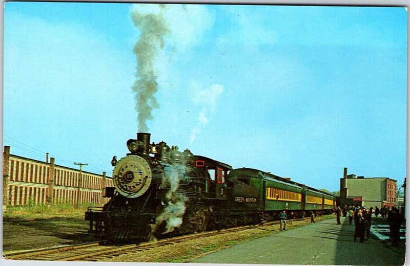 Postcard TRAIN SCENE Rutland Vermont VT AO9267