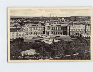 Postcard Heldenplatz und Neue Burg, Vienna, Austria