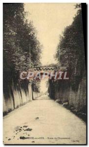 Old Postcard Criel on Sea Road Chatereine