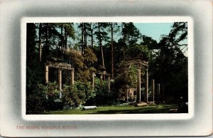 Ruins Virginia Water Antique Postcard Valentine UNP Unused  