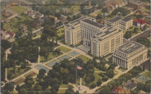 Postcard Aerial View Jefferson County Court House Birmingham AL