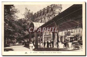 Vichy Old Postcard Walkway and Hotel Astoria