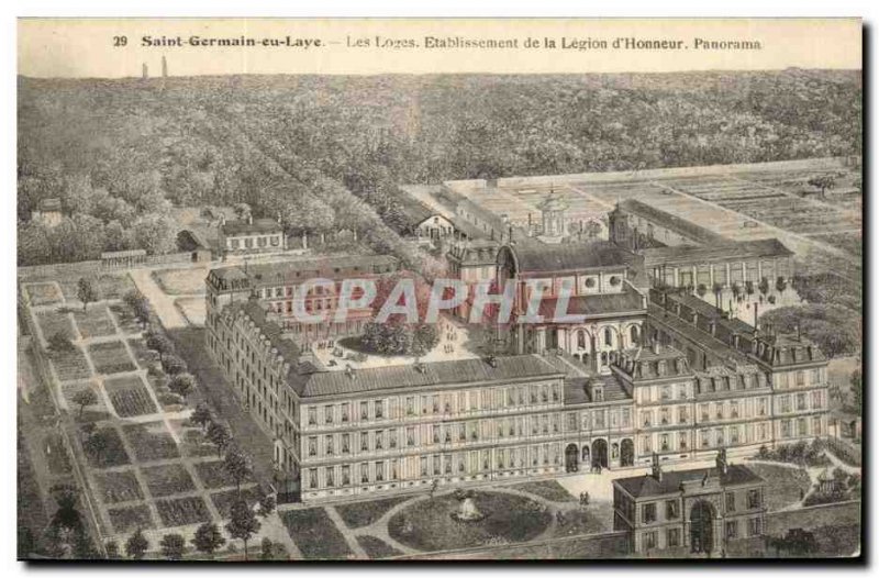 Old Postcard Saint Germain en Laye Les Loges Establishment of the Legion of H...