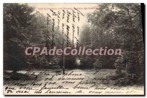 Postcard Old Foret Perseigne near Mamers crossroads of four guards