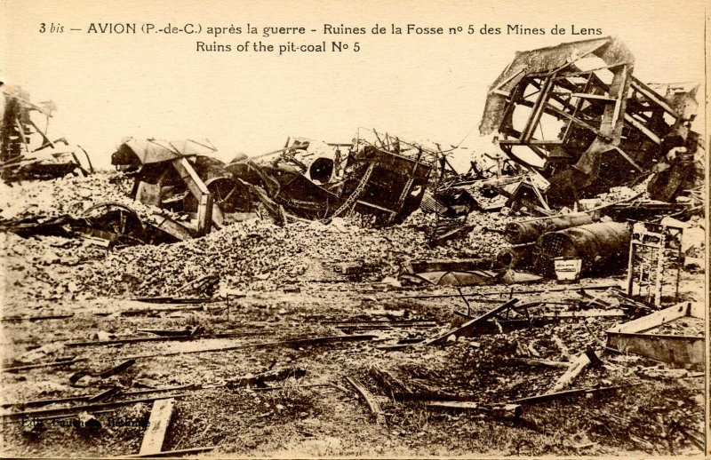 France - Avion. After the War, Ruins of the Pit-Coal