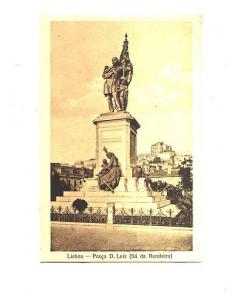 Sepia, Praca D Luiz - Military Statue, Lisboa, Portugal