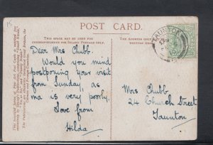 Genealogy Postcard - Chubb - 24 Church Street, Taunton, Somerset   RF1450