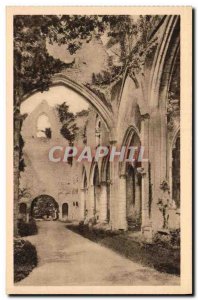 Old Postcard Abbey Nave De Jumieges Of The Church