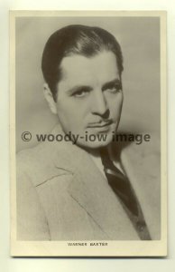 b0037 - Film Actor - Warner Baxter - Picturegoer Postcard 165c