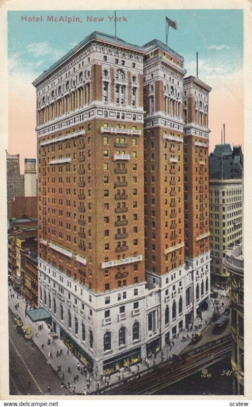 NEW YORK CITY , 1910s ; Hotel McAlpin