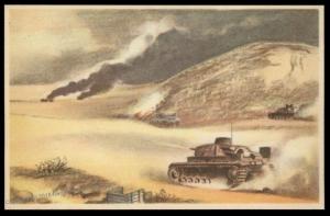 Germany Afrika Korps Panzer Tank Desert Patriotic Card 90564