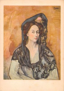 Barcelona Museum of Art Mrs.Canals by Picasso Vintage Postcard AA46908