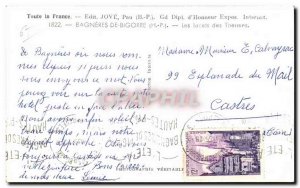 Old Postcard Bagneres de Bigorre laces Thermes