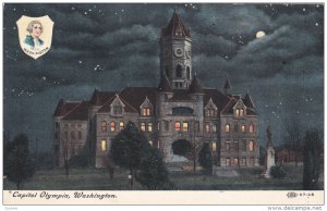 Night Scene, Capitol Olympia, Washington, Portrait of George Washington, 00-10s