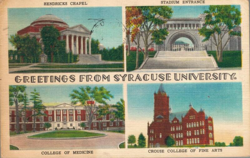 USA Greetings from Syracuse University 01.73