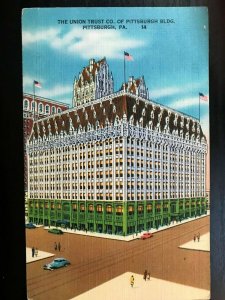 Vintage Postcard 1956 The Union Trust Co. Building Pittsburgh Pennsylvania