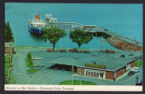 Nova Scotia YARMOUTH Bar Harbor Ferry Terminal MV BLUENOSE Dock pm1972 - Chrome