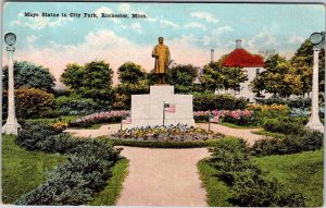 Postcard MONUMENT SCENE Rochester Minnesota MN AM3056