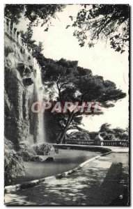 Old Postcard Nice waterfall Chateau