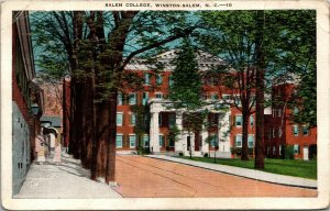 Vtg 1930s Salem College Winston Salem North Carolina NC Postcard