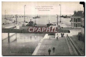 Postcard Old Saint Nazaire General view of the front port