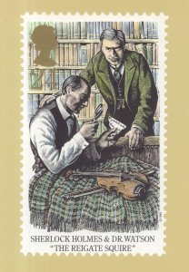 Sherlock Holmes The Greek Interpreter Book RMPQ Stamp Rare Postcard