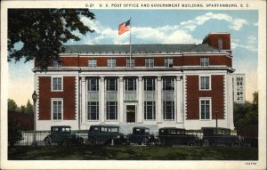 Spartanburg South Carolina SC Post Office Vintage Postcard